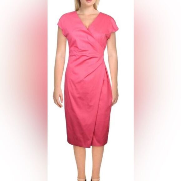 MaxMara Studios NWT Women's Wrap Sheath Dress sz 14 - Picture 1 of 10